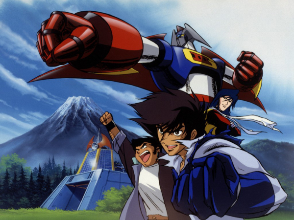 Akira, Ken and Joe (left to right) pilot the giant robot Gekiganger 3 in the science fiction parody/ animated movie, ``Martian Successor Nadesico.'' courtesy © XEBCO/Project NADESICO TV Tokyo.